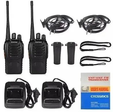 Kit 2 Radio Ht Baofeng 777S Walk Talk Radio Comunicador, Novo.  - Foto 4