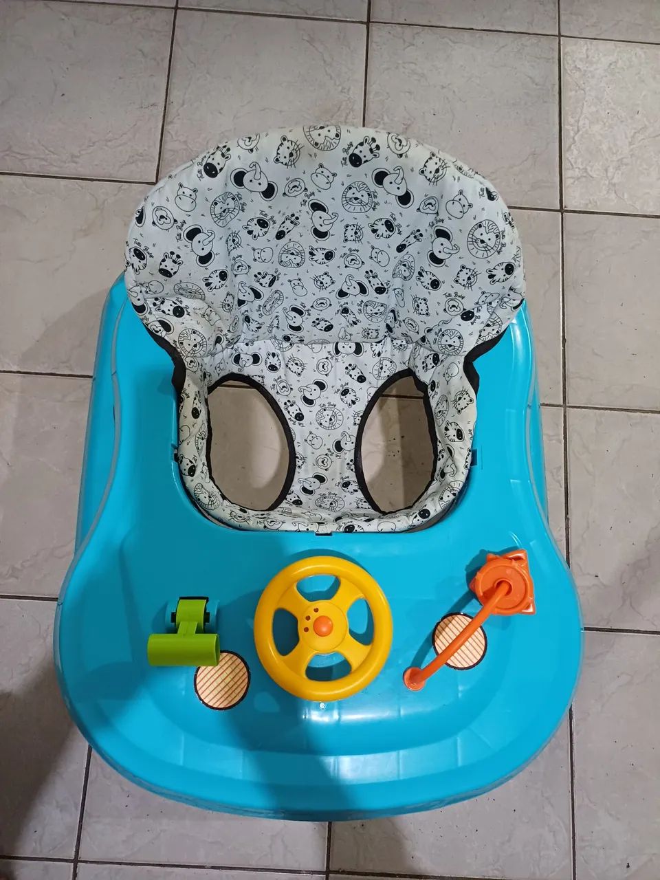 Andador Infantil Azul com Brinquedos - Foto 3