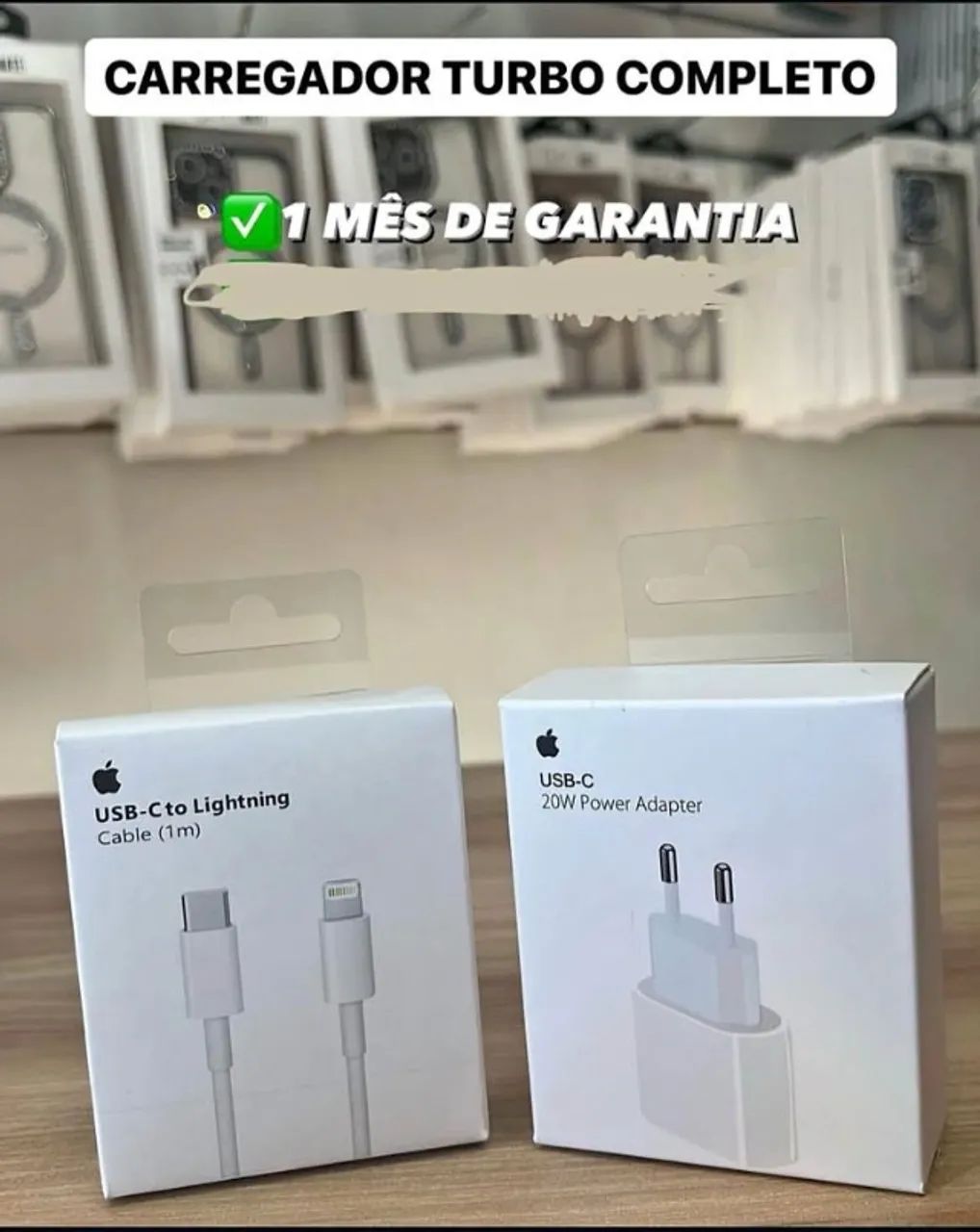 Carregador para iPhone completo