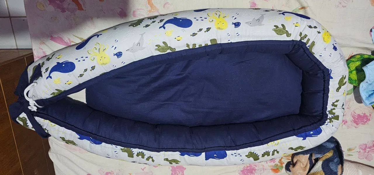 Ninho para Bebê com Desenho de Oceanos