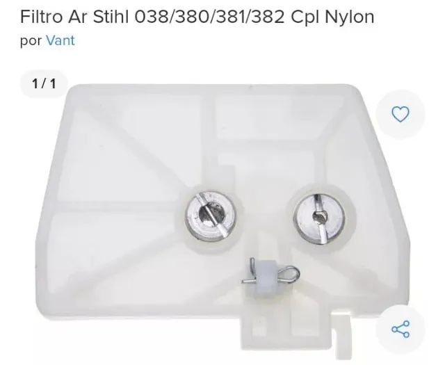 FILTRO AR ST...038/380/381/382 (NYLON) "ROSSEL"