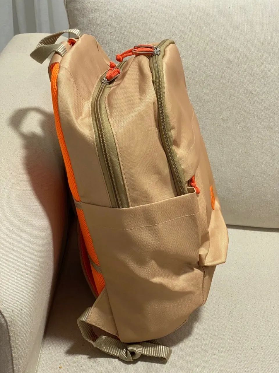 Mochila Notebook doterra laranja 7 compartimentos nova - Foto 4