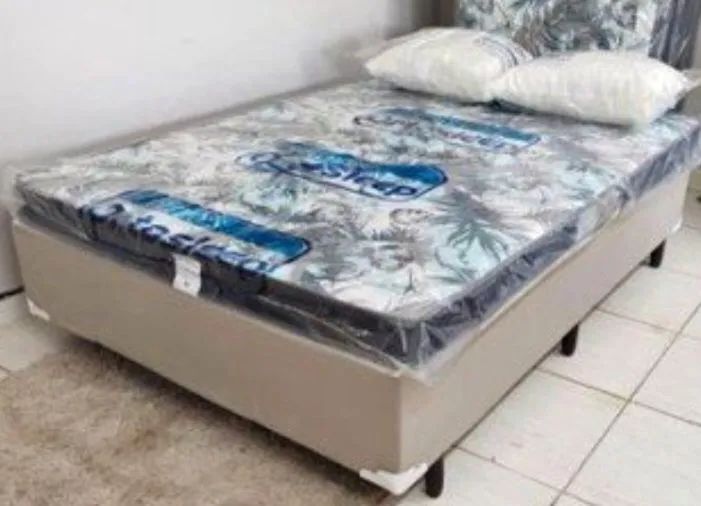 Cama Box Casal  D20 com Colchão Ortosleep
