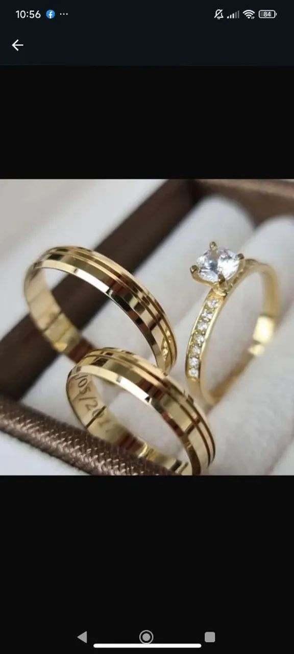 ALIANÇAS DE MOEDA ANTIGA NOIVADO E CASAMENTO  - Foto 2