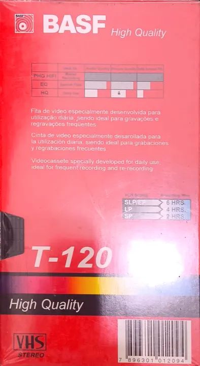 Fita virgem VHS BASF  - Foto 3