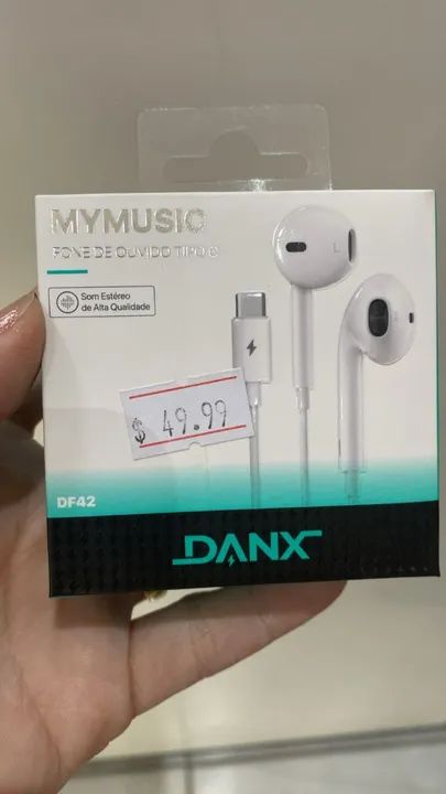 Fone de Ouvido Tipo C Danx DF42 - Conforto e Clareza no Som - Loja Coimbra Computadores