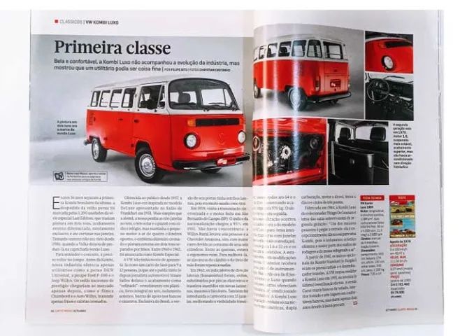 Kit 4 revistas Quatro Rodas com Kombi - histórias da corujinha, picape, etc. - Foto 3