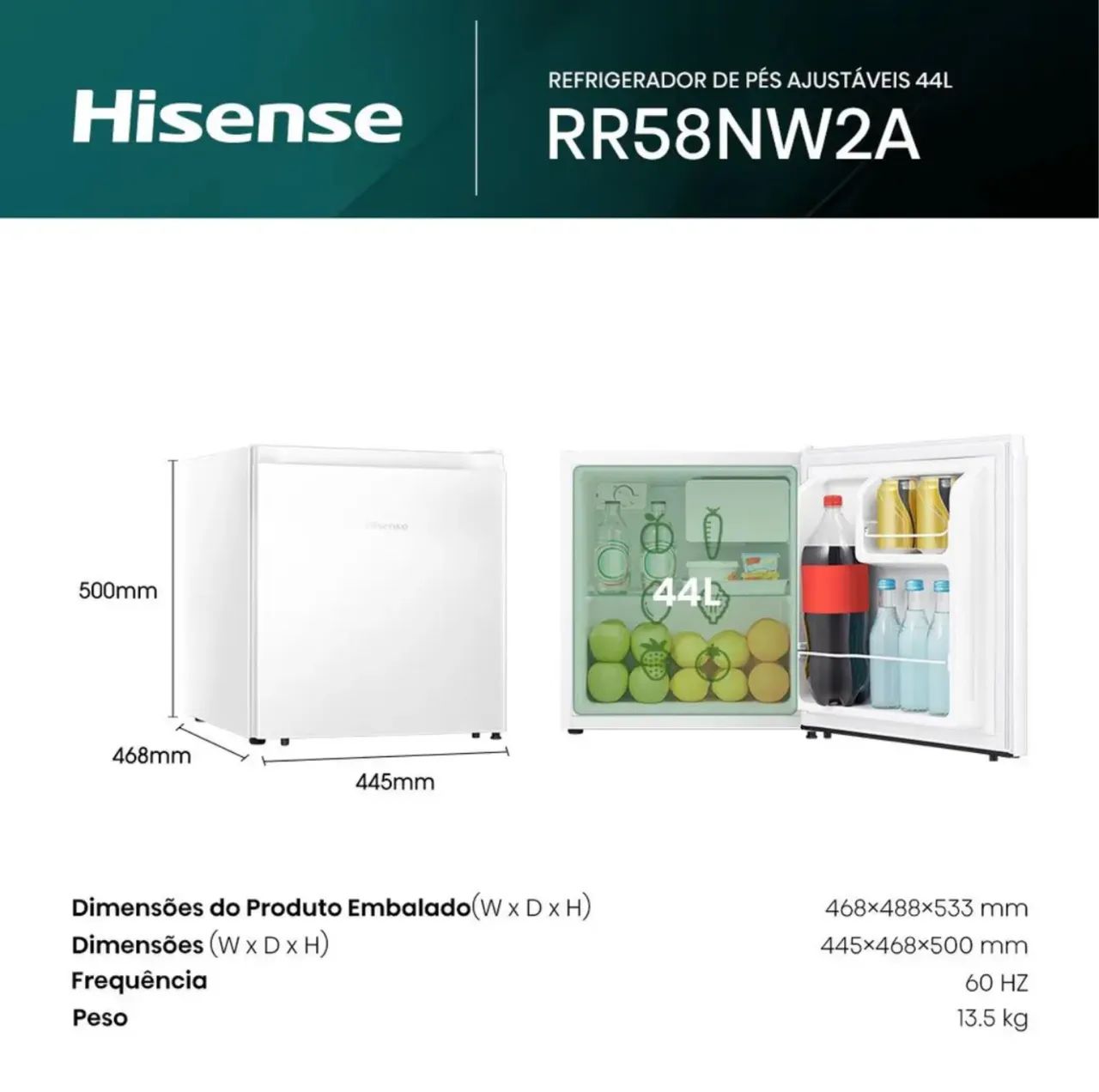 Frigobar Hisense 45LT NOVO a pronta entrega  - Foto 5