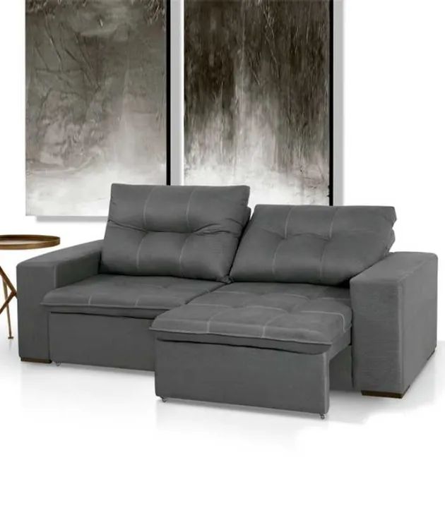 Sofá Roma 1,70m Tecido Suede (ENTREGAMOS EM ATÉ 24 HORAS) - Foto 3