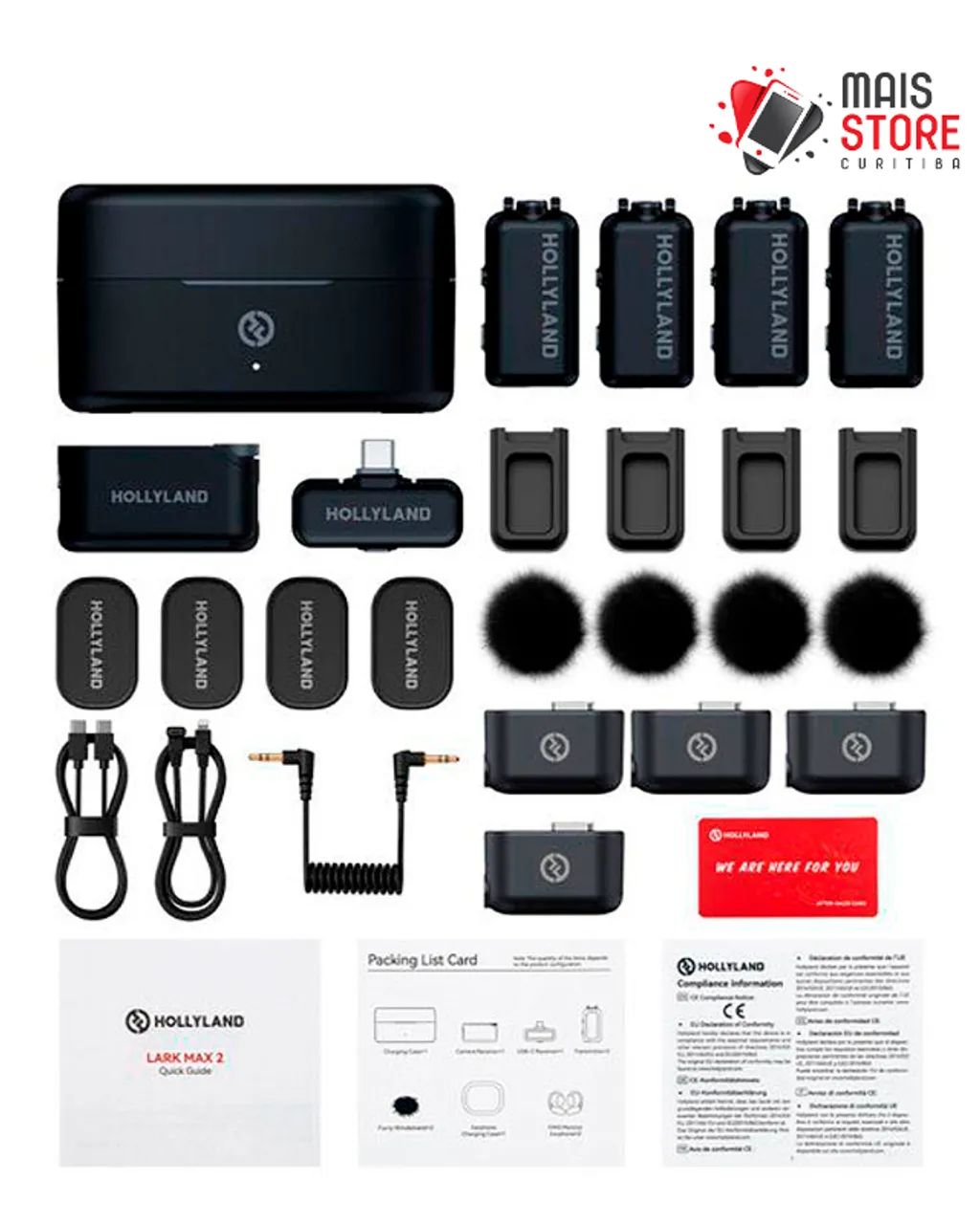 Microfone Hollyland Lark Max 2 Combo 4-Person Wireless -Novos-Lacrados - Foto 2
