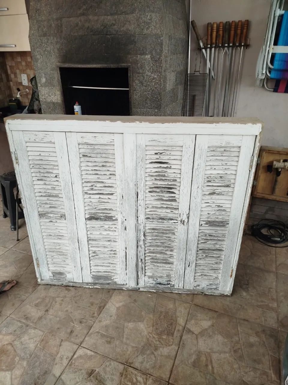 Janela pantográfica semi nova com vidro. - Foto 4