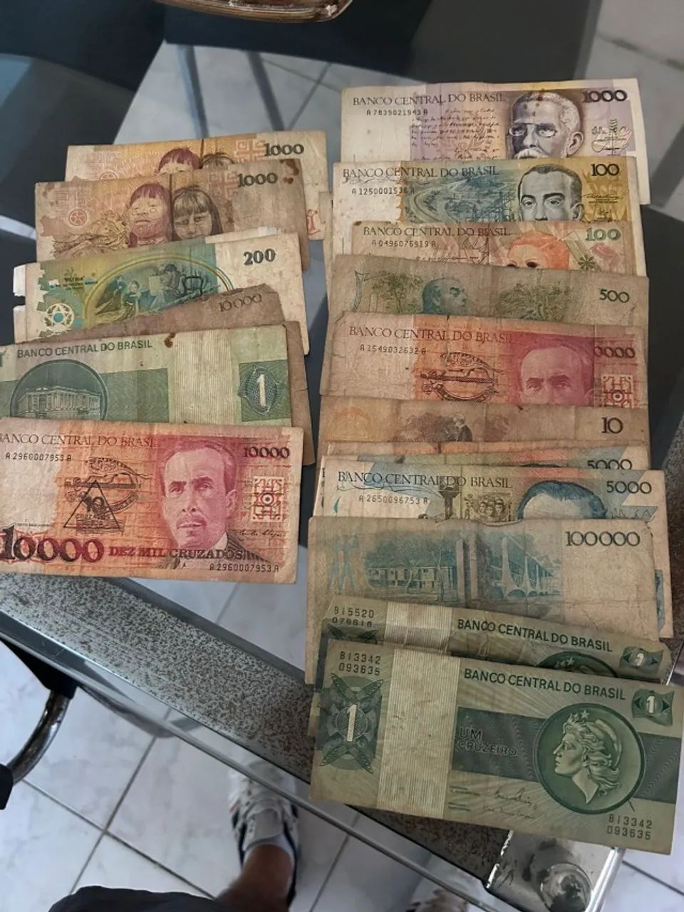Cédulas antigas para colecionador