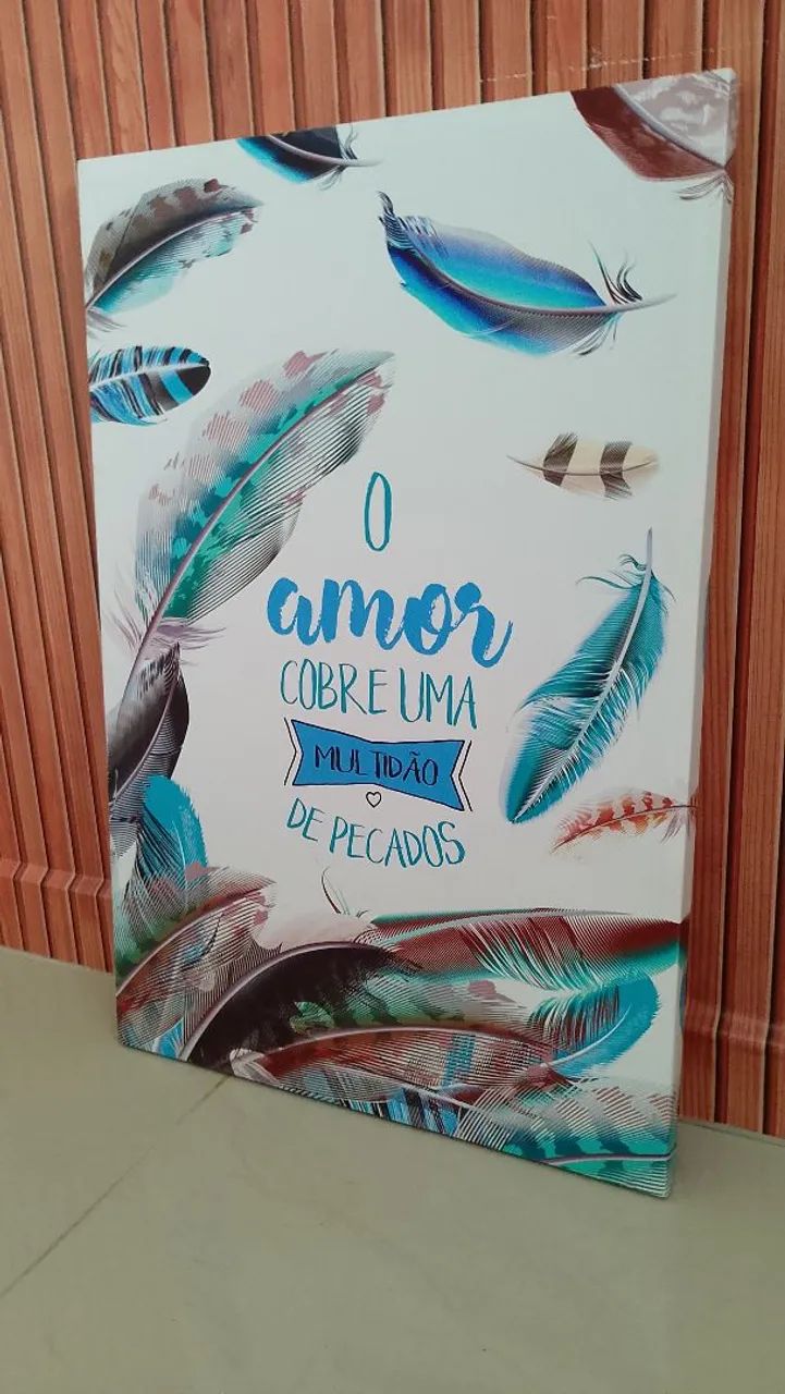 Quadro Decorativo - O Amor Cobre Uma Multidão de Pecados - Foto 4