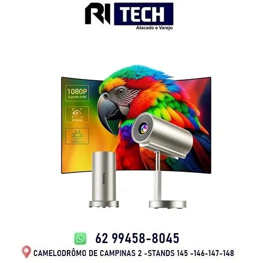 Basike Mini Projetor Portatil, 4K 1080P Full HD, 5G WIFI 6 BT 5.0 Android 11, 12000 Lumens