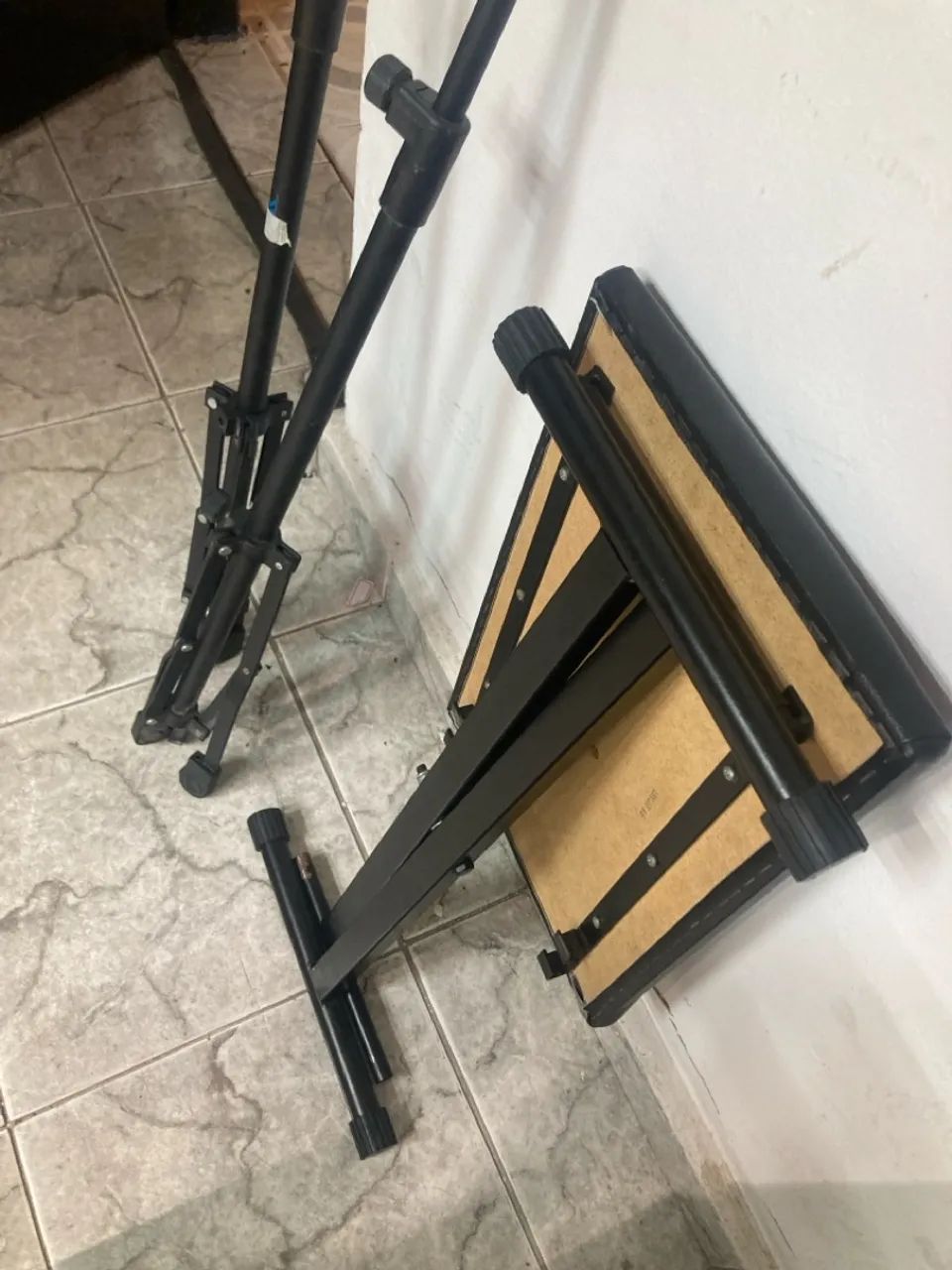 Banco para músicos teclado guitarra bateria baixo almofadado banqueta - Foto 3