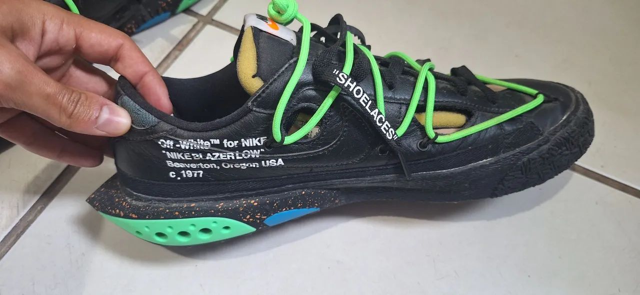 Tênis Nike Blazer Low x Off White original - Foto 2