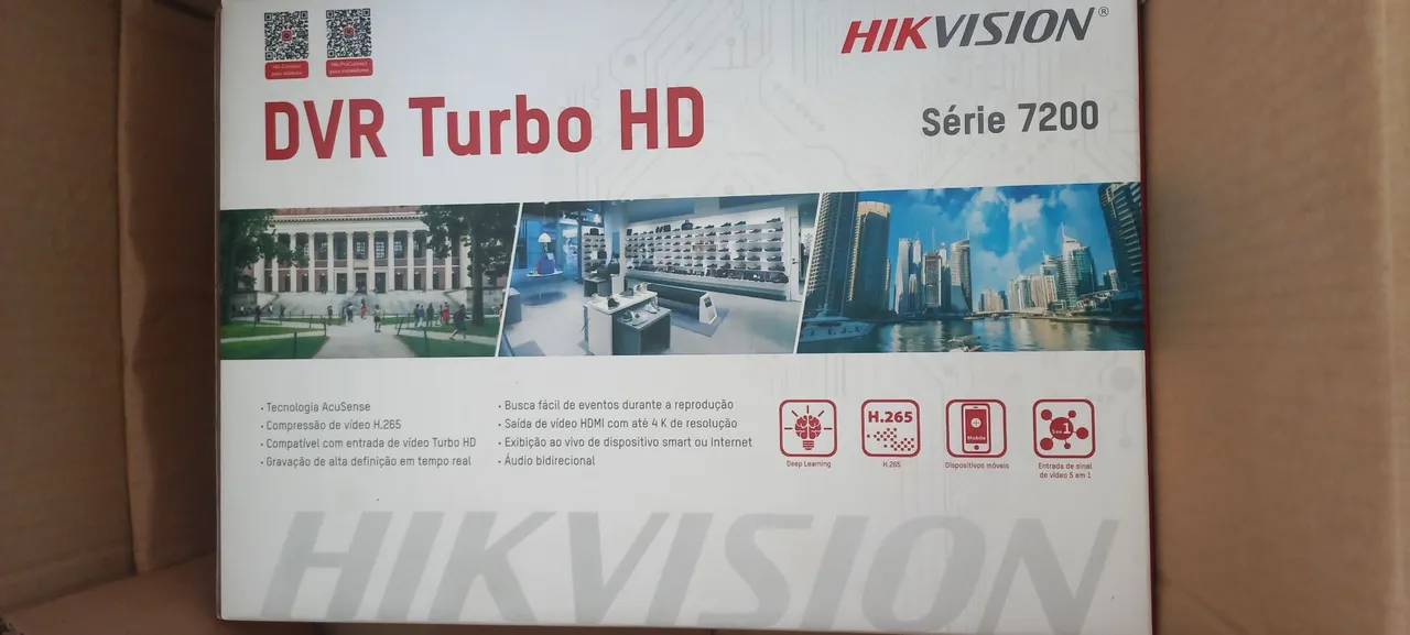 DVR Turbo HD Hikvision Série 7200 - Novo