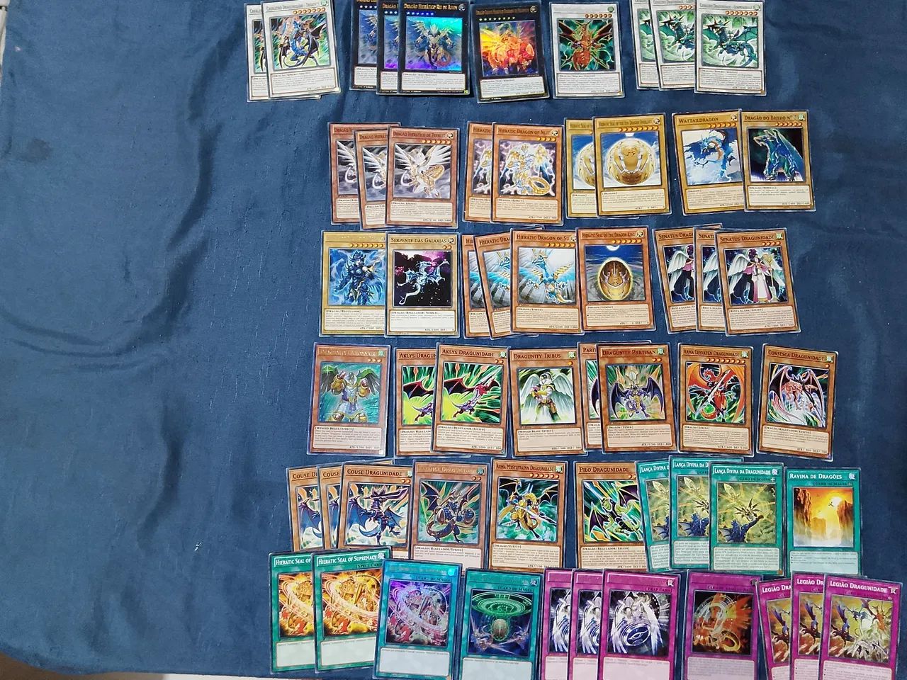 Yugioh!!! Deck Dragunity/hieratic Com 57 Cartas