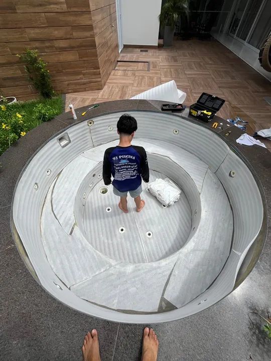 Piscina de vinil, construção, reforma de piscina. - Foto 4