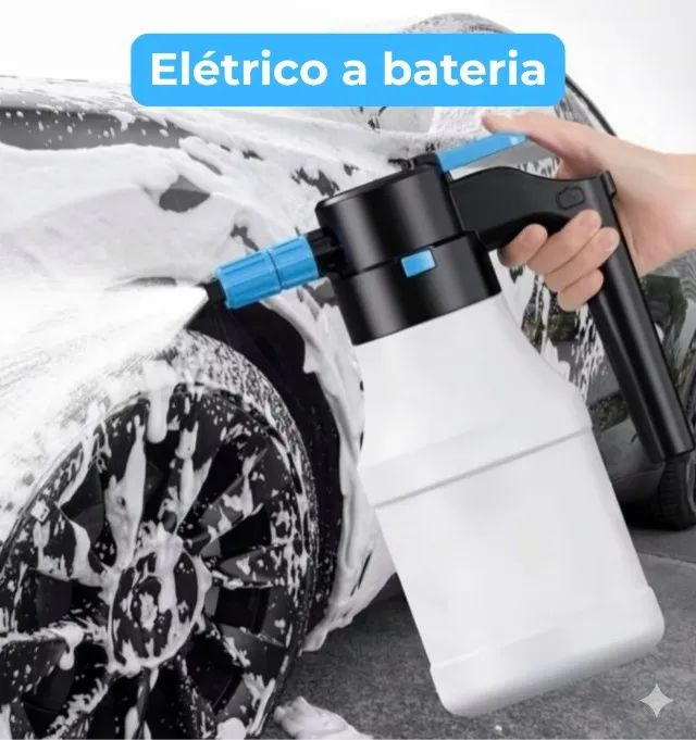 Snow Foam Pulverizador de Espuma Elétrico Portátil p/ Lavar Carros e Motos (Frete Grátis)