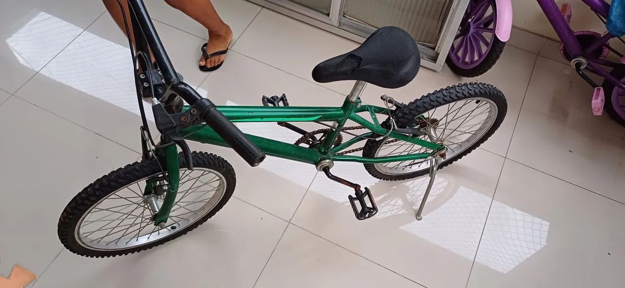 Bicicleta Infantil Verde - Foto 3