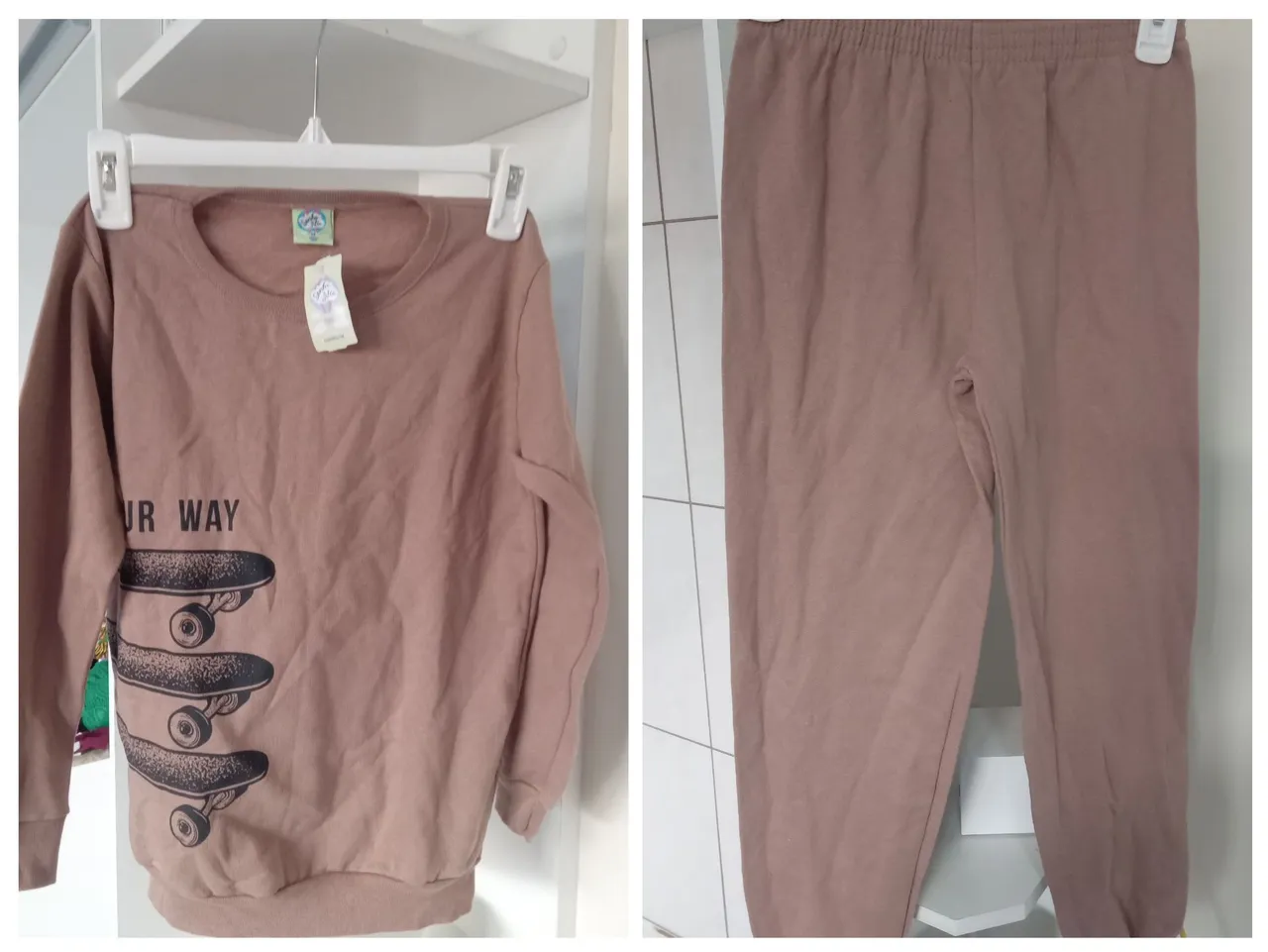 CONJUNTO  MOLETOM  NA ETIQUETA 