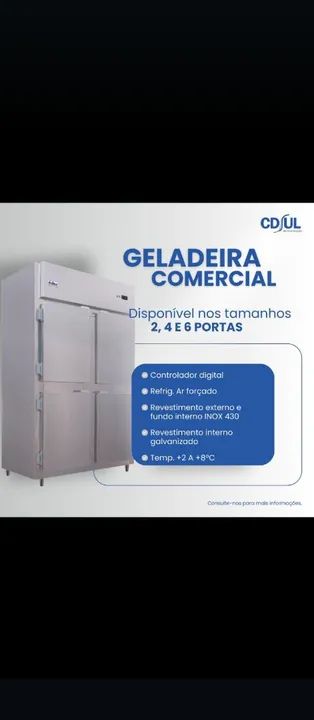 NZ. Mini câmara fria comercial 4 portas 