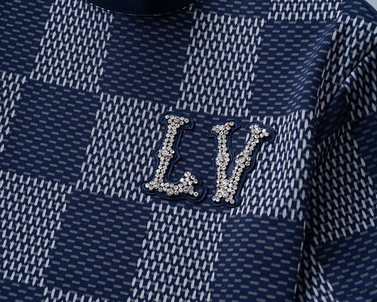 Conjunto Louis Vuitton Azul Damier - Foto 3