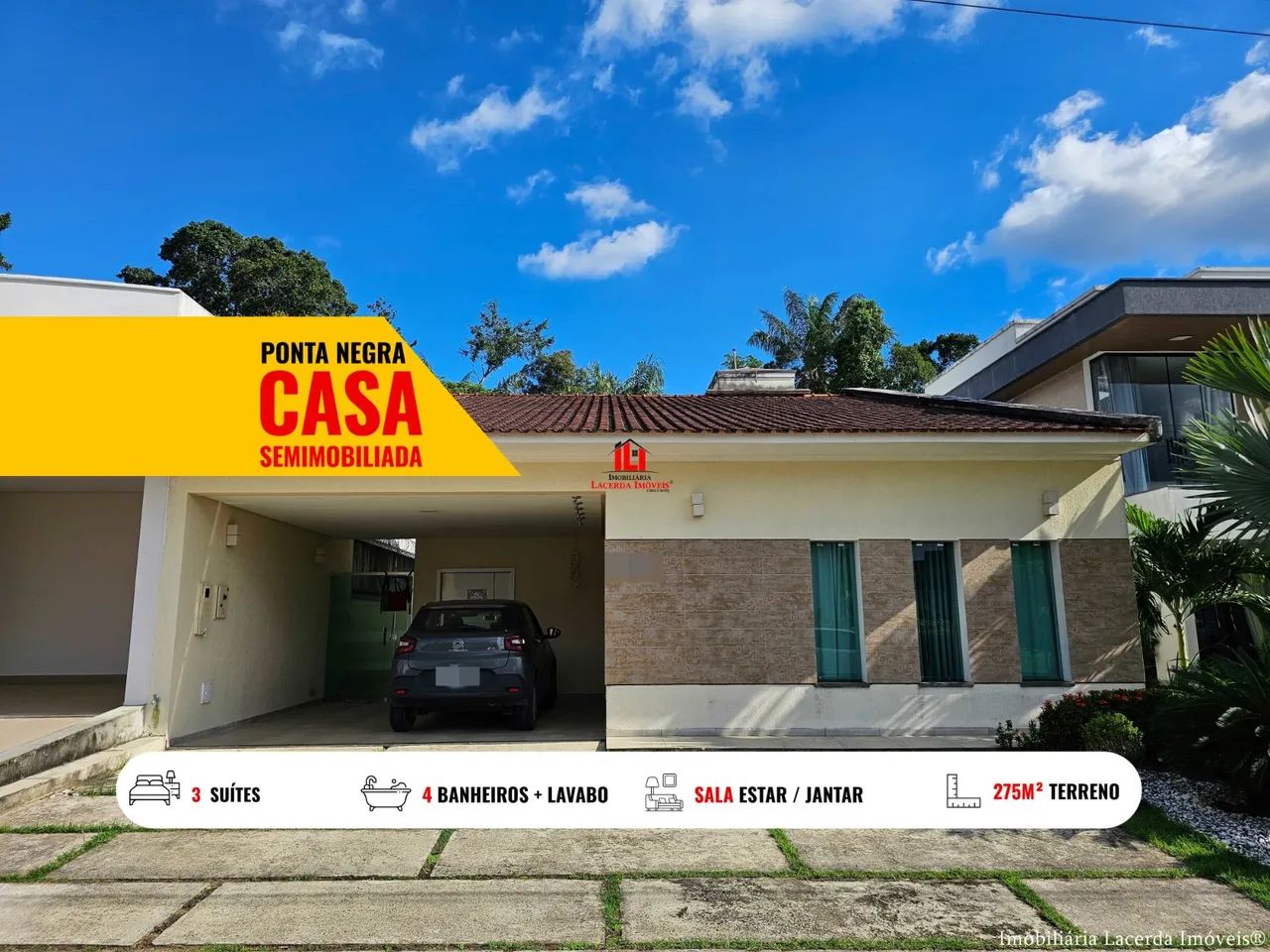 Casa Térrea no Passaredo 3 Suítes sendo 1 Master com closet Semimobiliado