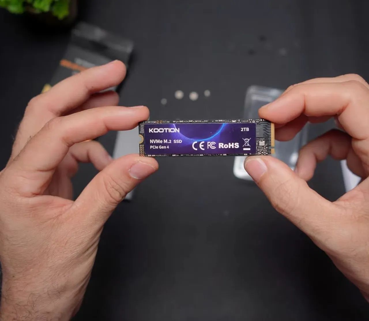 SSD nvme M.2 Kootion 7400Mbs PCI 4.0 novo lacrado 