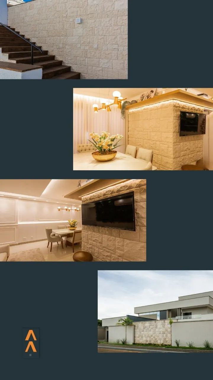 Revestimento Rockface - Fachadas e ambientes internos  - Foto 2