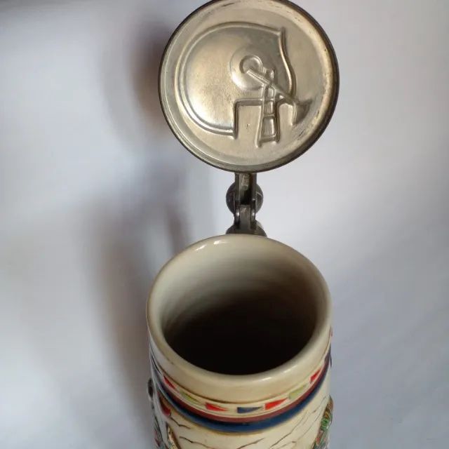 Antiguidade Tankard/caneca P/ Colecionadores Magal/ceramarte (Usado) - Foto 2