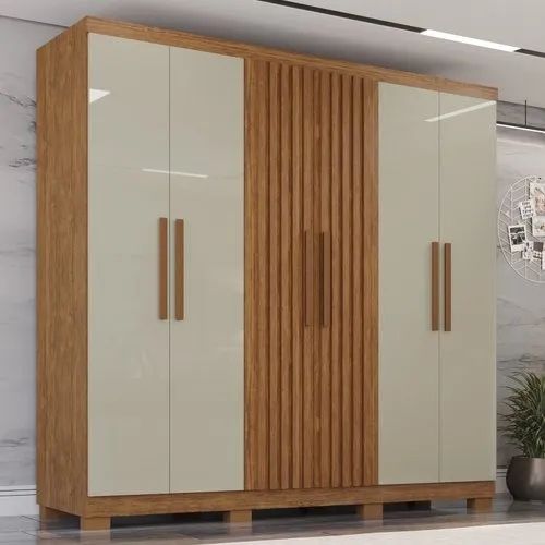 Guarda roupa 100% MDF Ripado 6 Portas 4 Gavetas DIVIDIMOS EM ATÉ 10X SEM JUROS - Foto 2