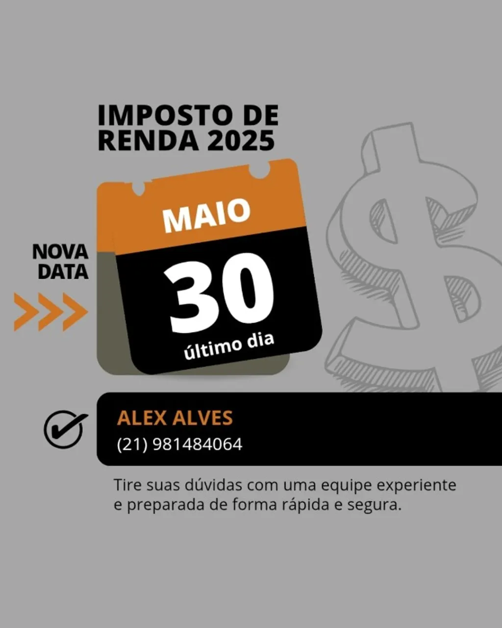 PRECISA DECLARAR SEU IMPOSTO DE RENDA? EU FAÇO PARA VOCÊ!