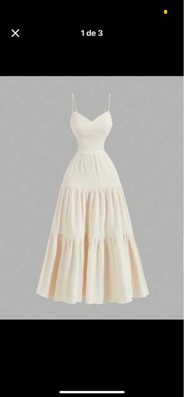 Vestido Midi com Alças Finas