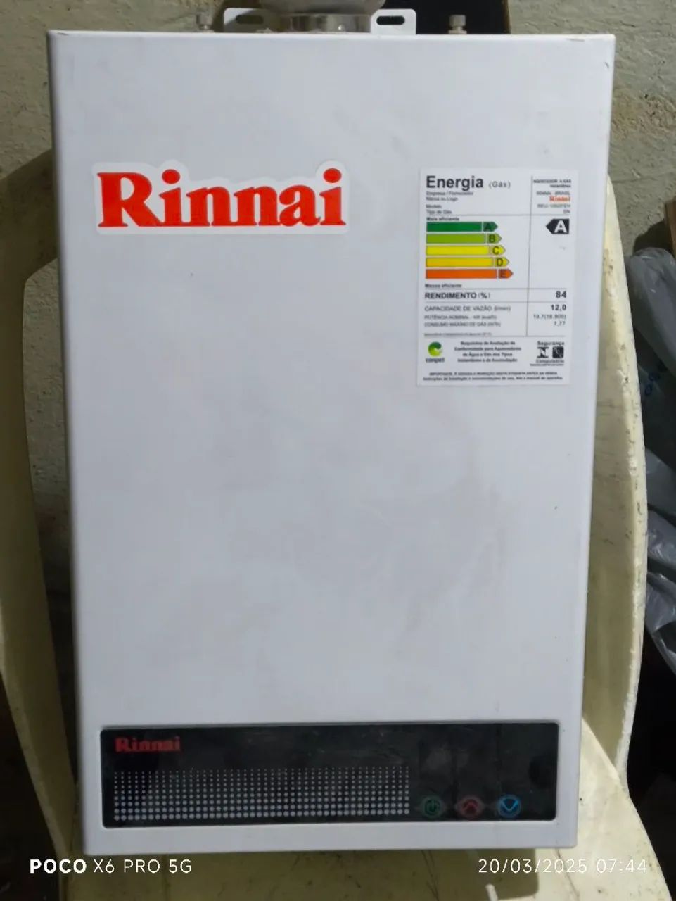 Aquecedor de água a gás Rinnai - Novo - Foto 5
