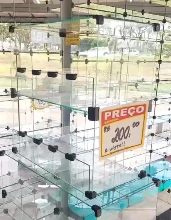 Baleiro de vidro 10 lugares