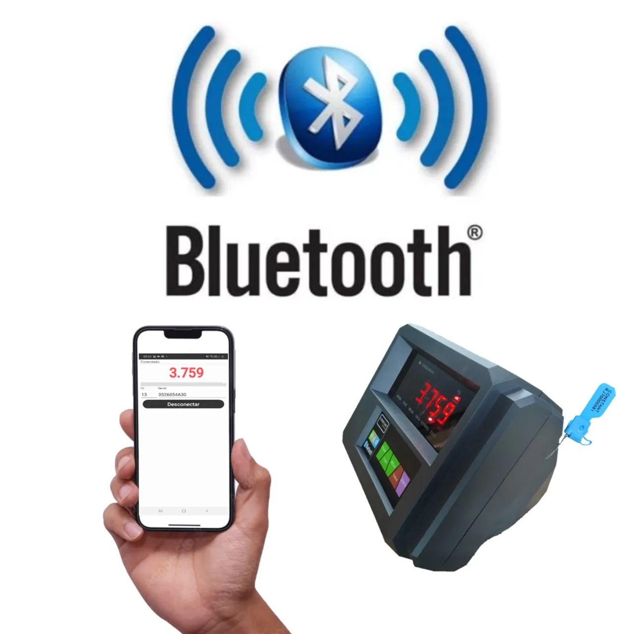 Balança de gado Digital com Bluetooth - 4000kg Bretes e trinco  - Foto 2
