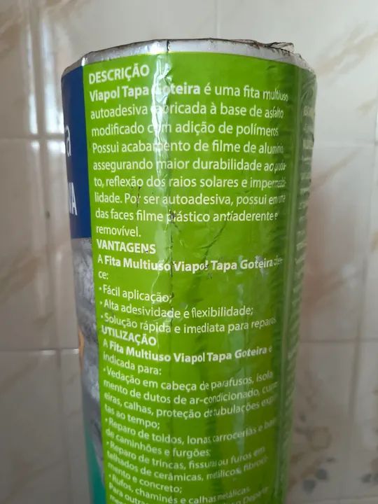 Fita Multiuso Autoadesiva Viapol Tapa Goteira - Foto 3