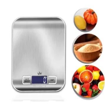 Balança Digital de Cozinha Inox alta precisão com Visor digital de ate 10Kg z1321