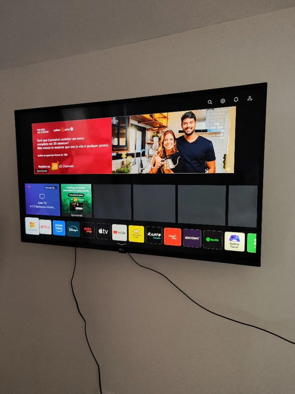 Smart TV LG 4k smart - Tela 43"