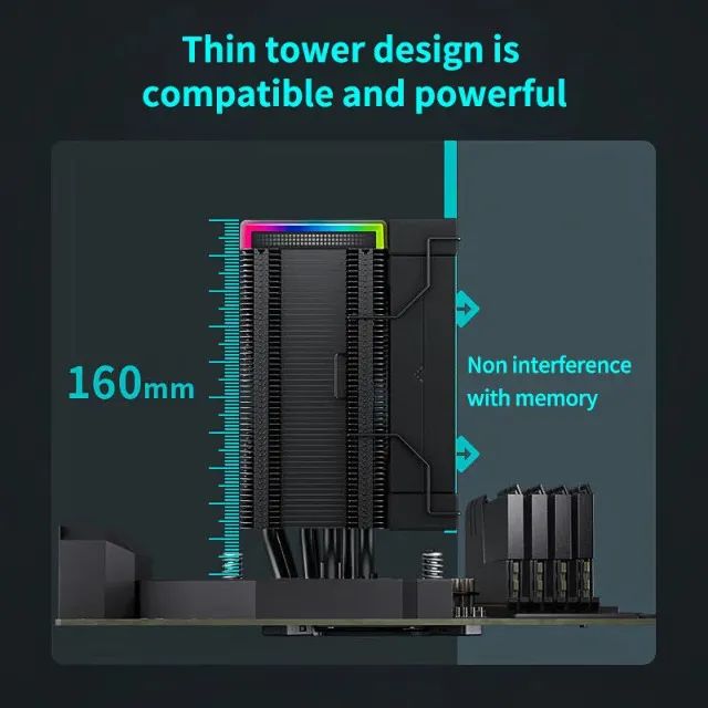 Air Cooler DeepCool AK500S Digital - Foto 3