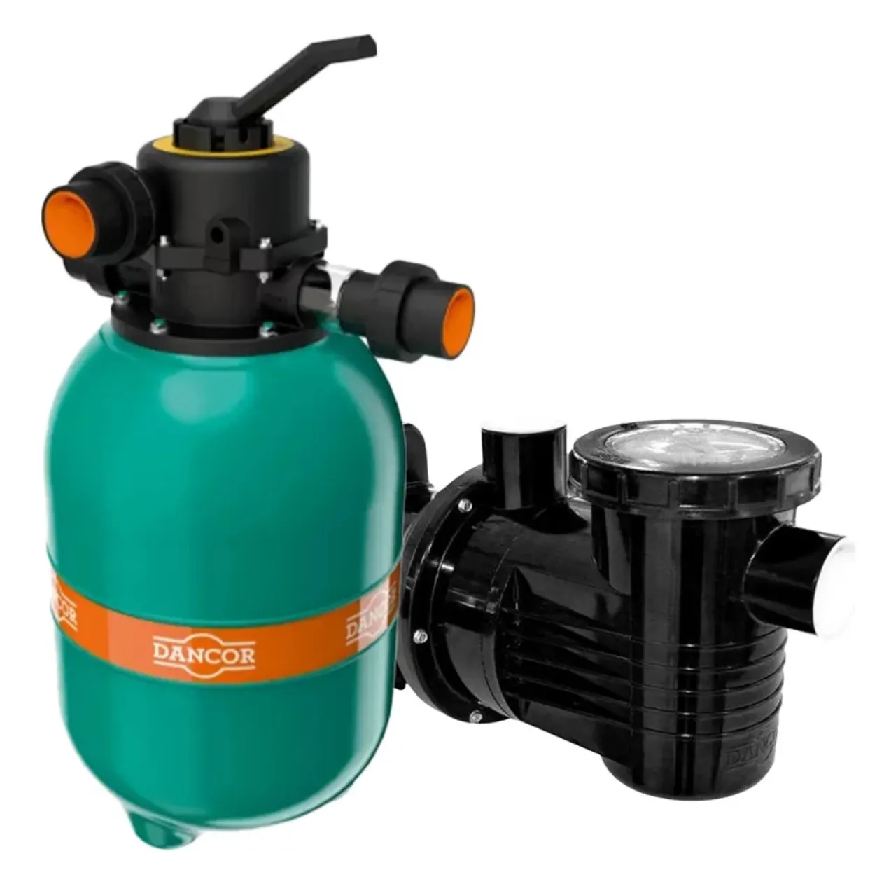Filtro Dfr-12 com 25kg de areia incluso + Bomba 1/3cv Dancor P/piscinas Até 30.000l