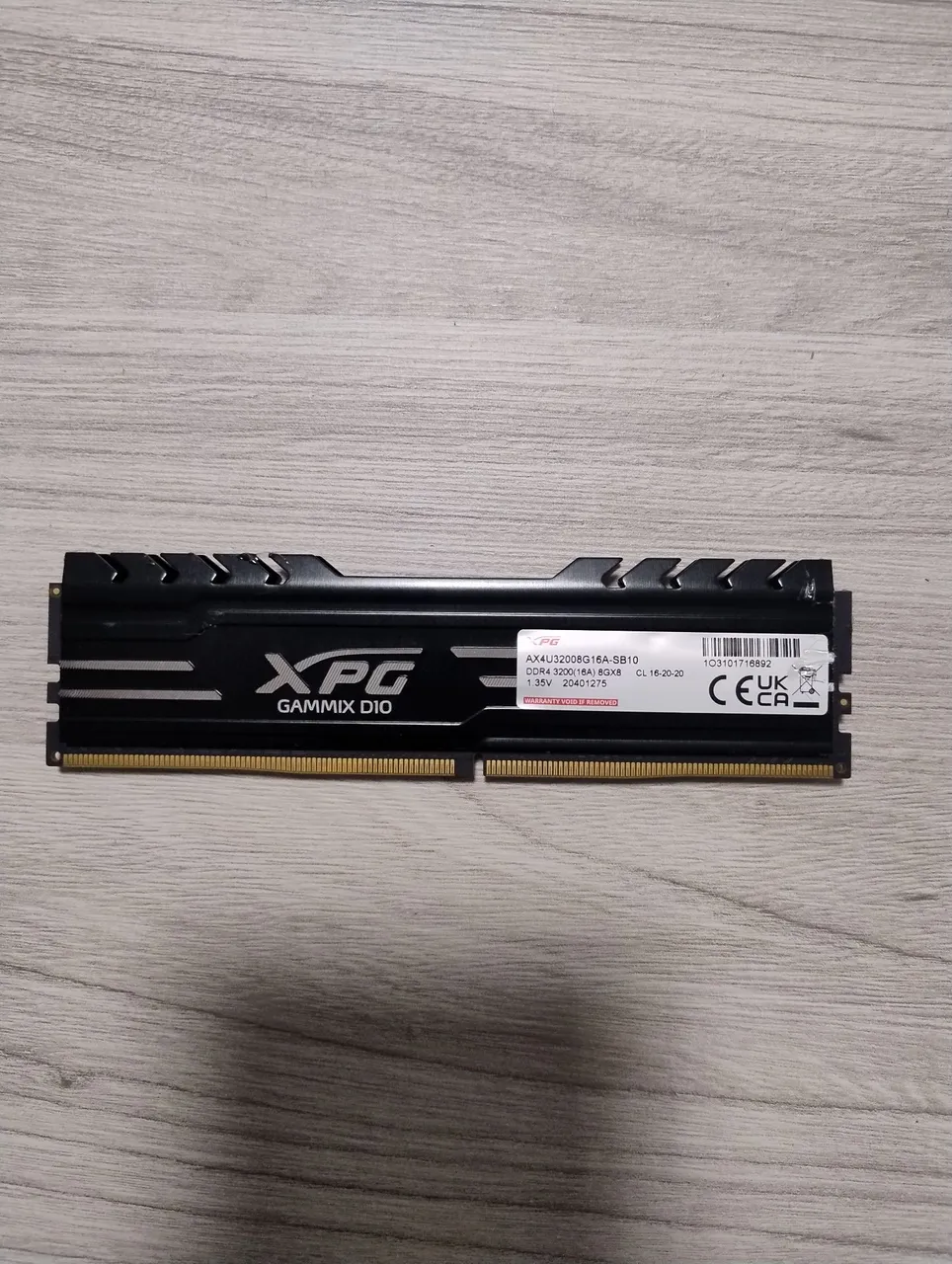 Memória RAM XPG Gammix D10 DDR4 3200MHz 16GB