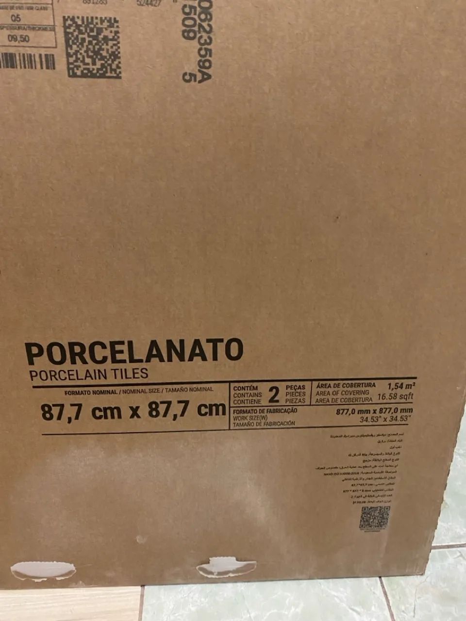 Porcelanato Portinari 87,7x87,7cm - Foto 2