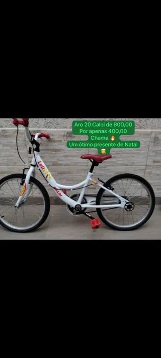 Bicicleta Infantil Caloi Luli Aro 20 - Branca - Foto 2
