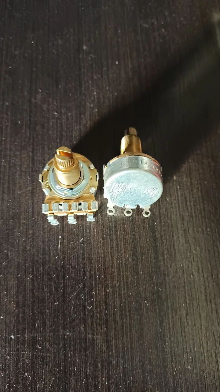 Potenciômetros para Guitarra, 500k, Gibson, vintage.  - Foto 2