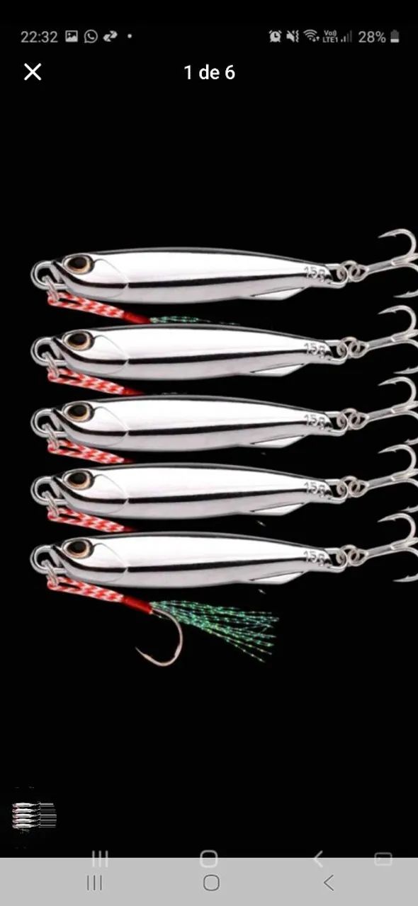 Isca artificial de pesca jampingi 20g - Foto 2