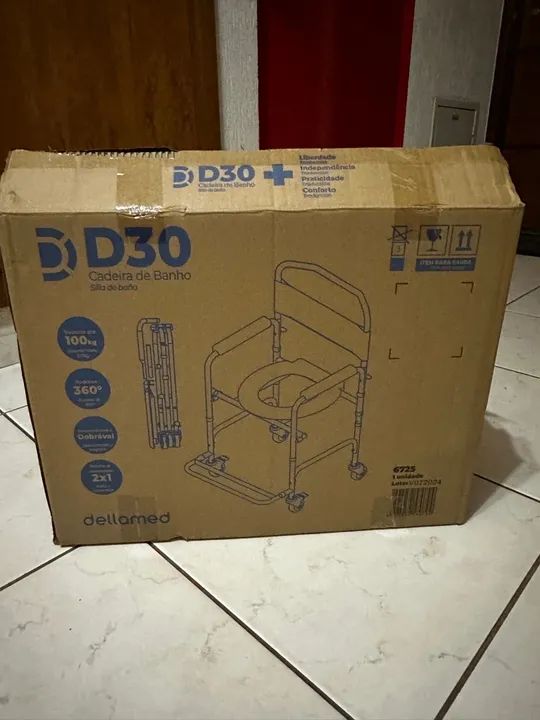 Cadeira de banho com rodas Nova na Caixa - Foto 2