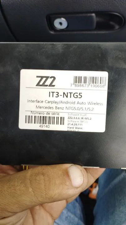 Interface Carplay/Android Auto Wireless Mercedes Benz NTG5.0/5.1/5.2